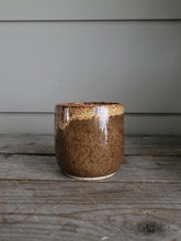Load image into Gallery viewer, #8 Brown &amp; Yellow Mug - Green Horseshoe
