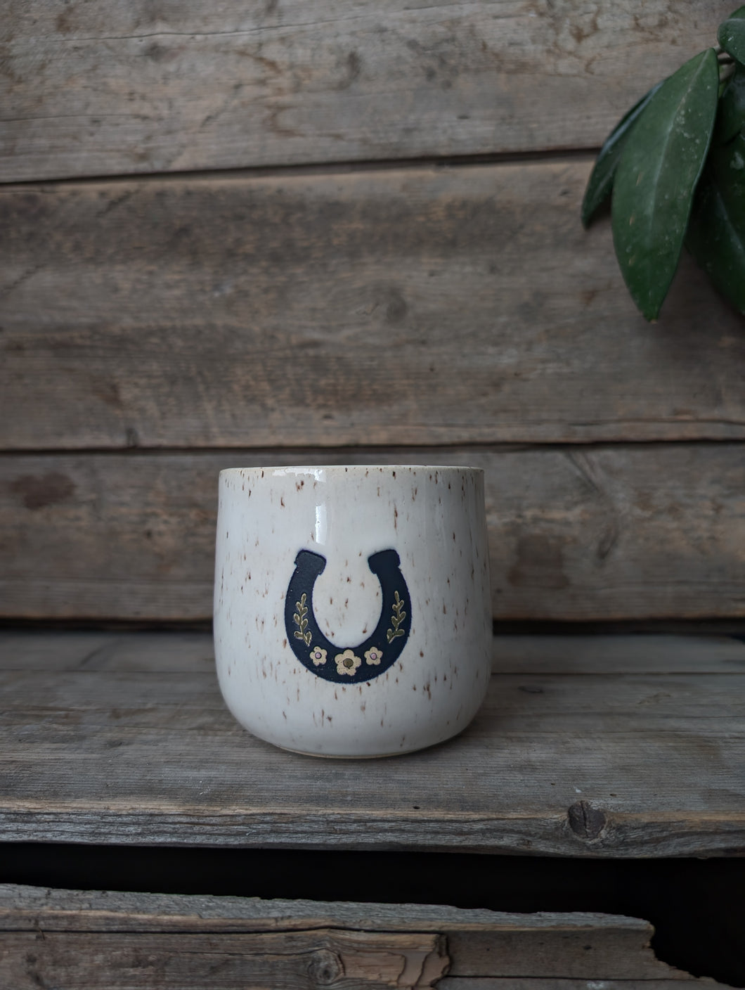 Blue Horseshoe Cup