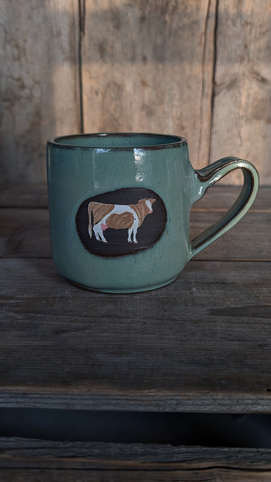#105- Ayrshire Cow Mug