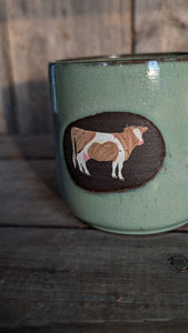 #105- Ayrshire Cow Mug