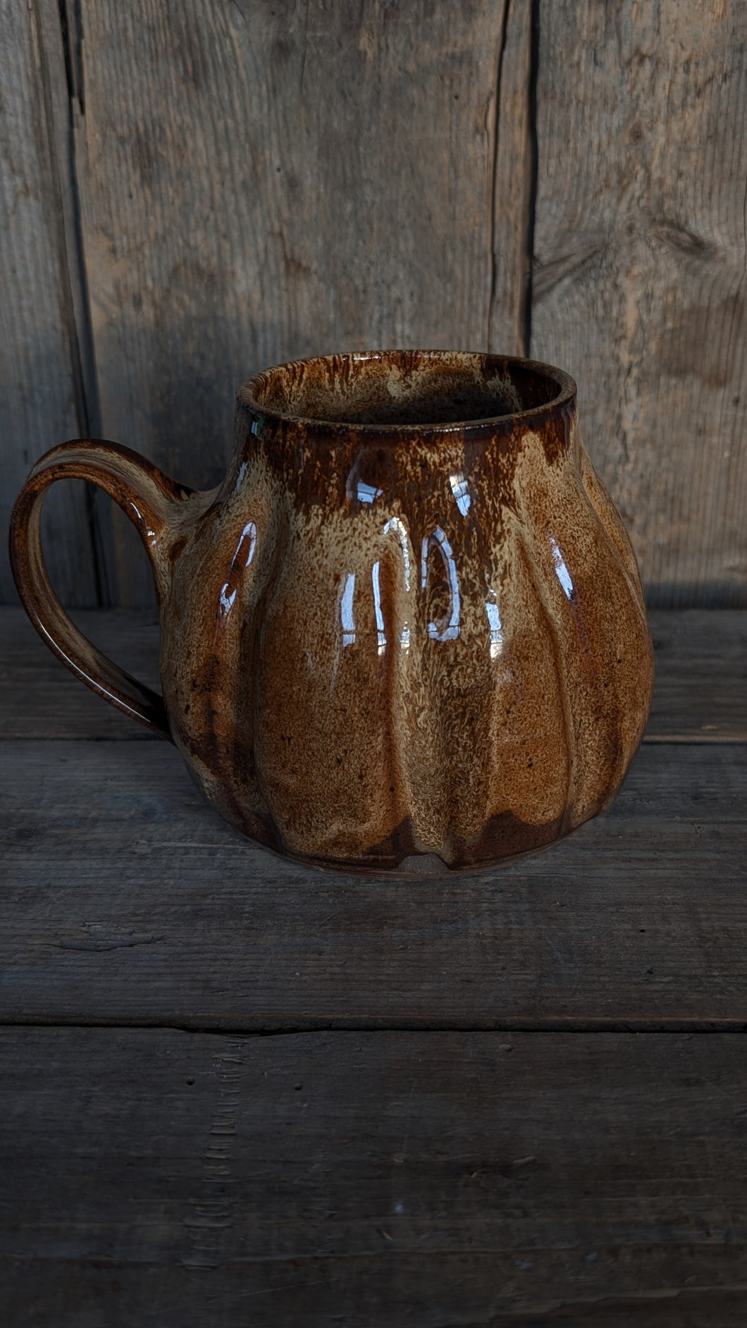 #108- Pumpkin Shaped Mug