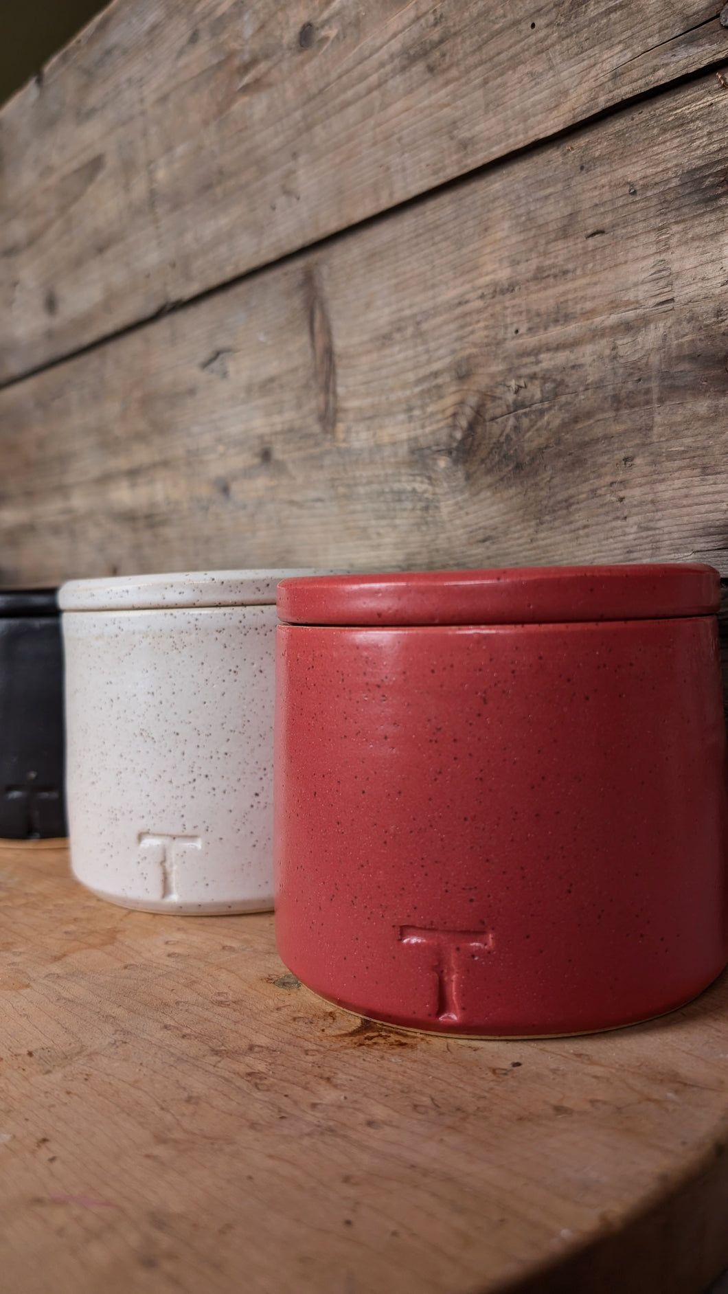 Starter Crock - Cranberry Red