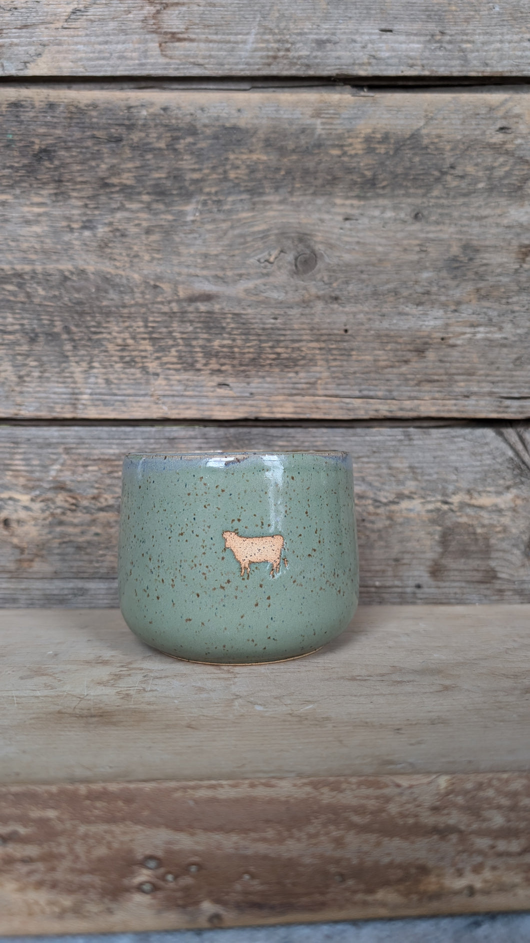 #238 - Green Cow Goblet