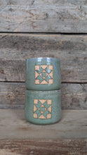 Load image into Gallery viewer, #251 - Green Quilt Block Goblet
