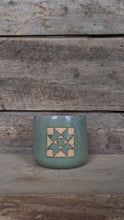 Load image into Gallery viewer, #251 - Green Quilt Block Goblet
