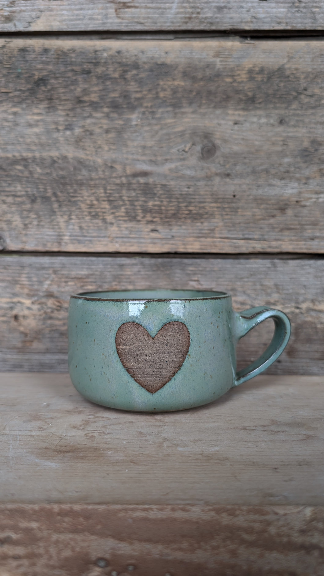 #233 - Green Heart Mug