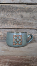 Charger l&#39;image dans la galerie, #232- Green Quilt Block Mug
