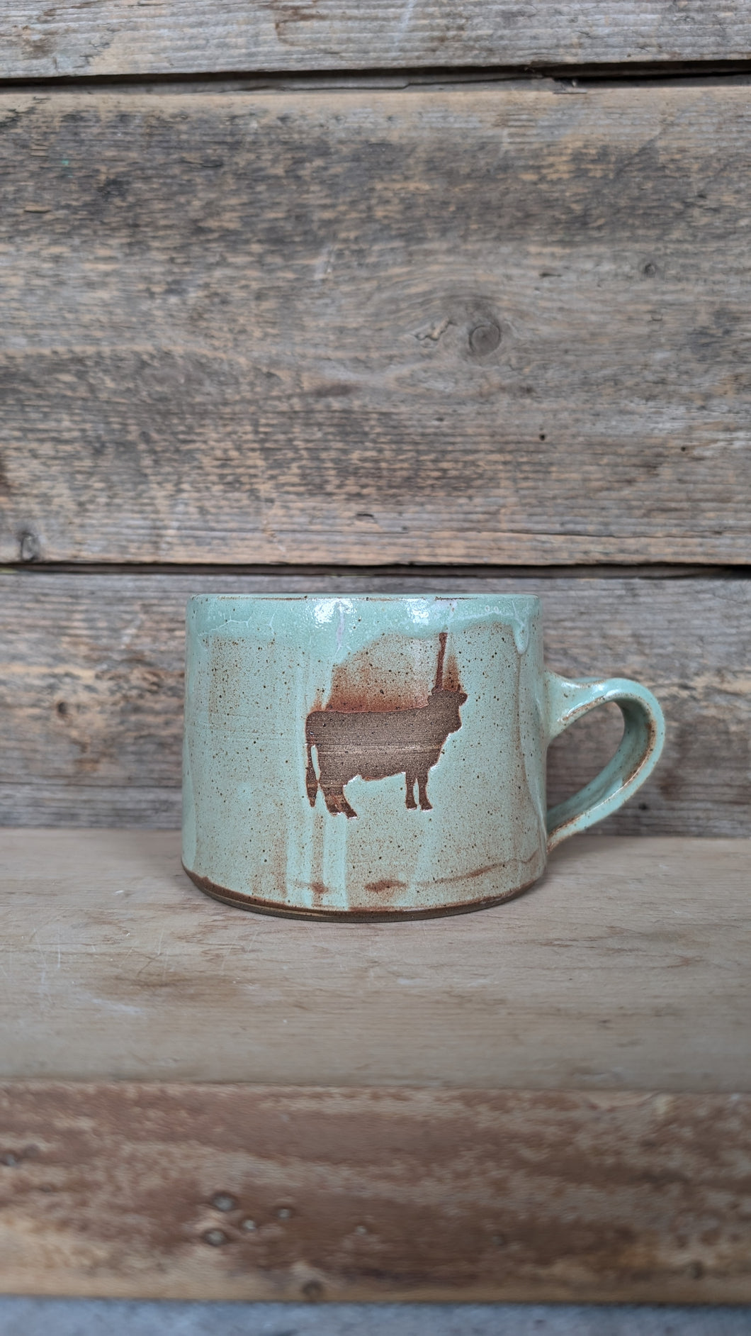 #235 - Green Cow Mug