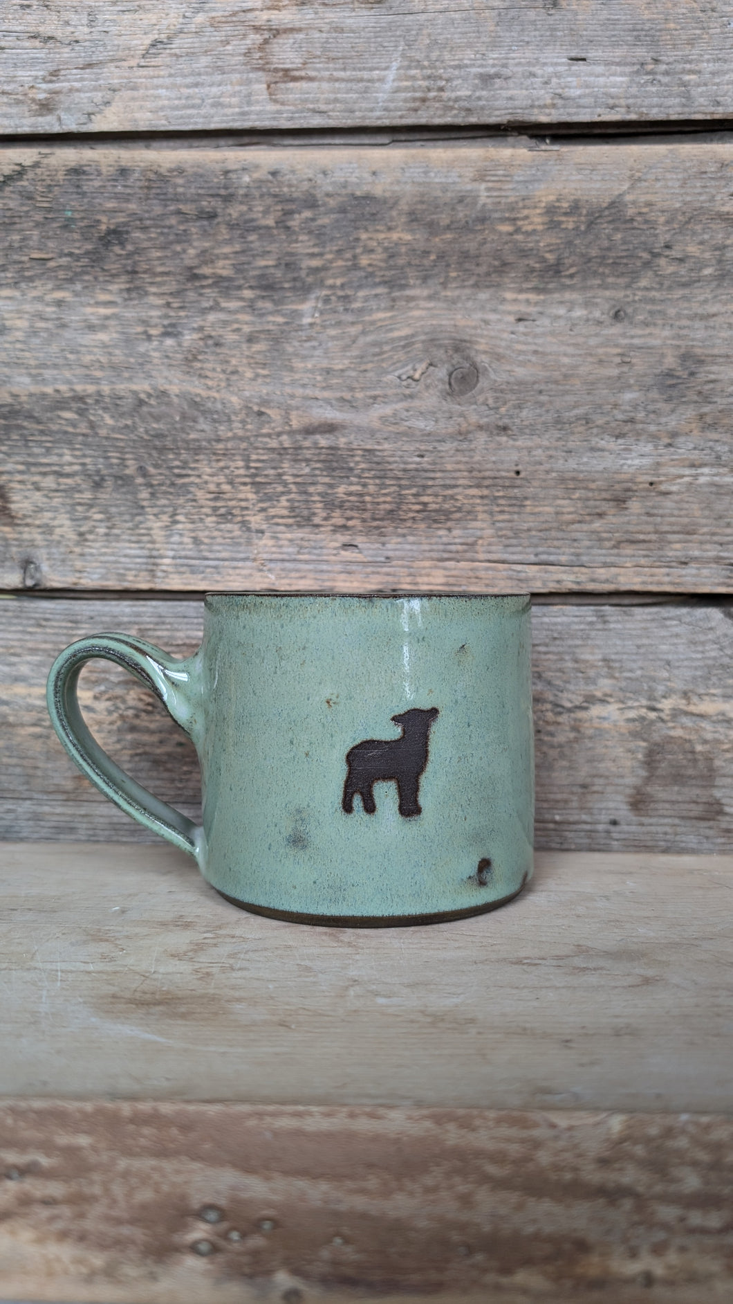 #256 - Green Lamb Mug