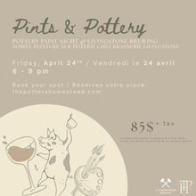 Charger l'image dans la galerie, PINTS &amp; POTTERY @ LIVINGSTONE BREWING

