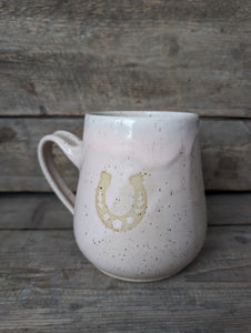 Pink Horseshoe Mug