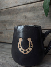 Load image into Gallery viewer, Black Horseshoe Mug
