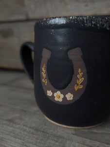 Brown Horseshoe Mug