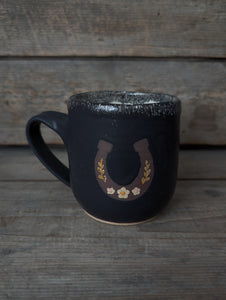 Brown Horseshoe Mug