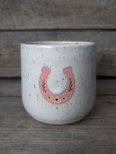 Load image into Gallery viewer, Pink Horseshoe Matcha Bowl
