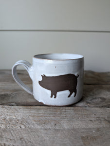 White Pig Mug