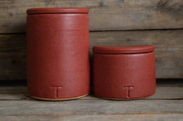 Leaven Crock - Cranberry Red