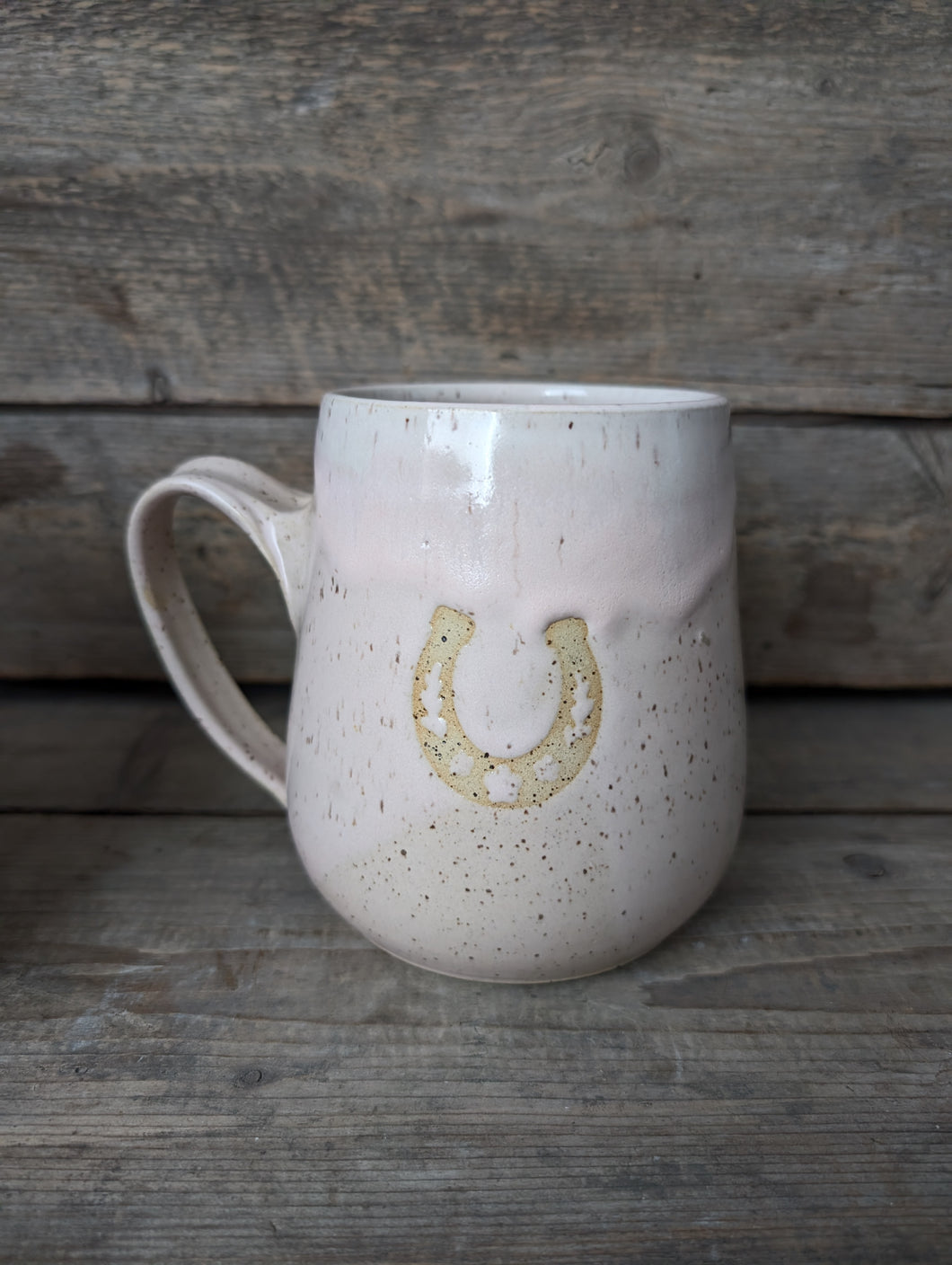 Pink Horseshoe Mug