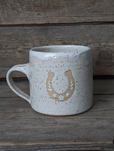 White Horseshoe Mug